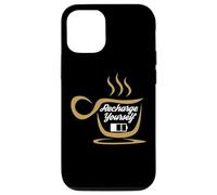 Coffee Recharge Yourself Funny Cafeine Baristas Coffee Lover Coque pour iPhone 12/12 Pro