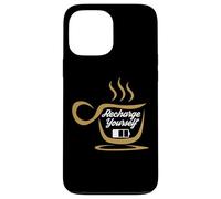 Coffee Recharge Yourself Funny Cafeine Baristas Coffee Lover Coque pour iPhone 13 Pro Max