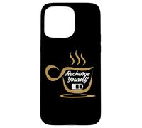 Coffee Recharge Yourself Funny Cafeine Baristas Coffee Lover Coque pour iPhone 15 Pro Max