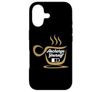 Coffee Recharge Yourself Funny Cafeine Baristas Coffee Lover Coque pour iPhone 17