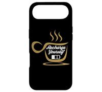 Coffee Recharge Yourself Funny Cafeine Baristas Coffee Lover Coque pour iPhone Air
