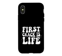 Coffee Roaster First Crack is Life Retro Roasting Design Coque pour iPhone X/XS