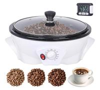 Coffee Roaster Machine 500G Caxe de café électrique Roaster Utilisation de la machine à rôtissage de café électrique 0-240 ℃ Réglage de la température et avec minuterie 1200W pour la maison