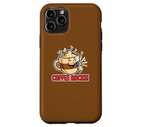 Coffee Rocks Singing Loudly Funny Pun Dad Blague Humour Coque pour iPhone 11 Pro