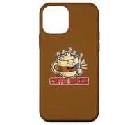 Coffee Rocks Singing Loudly Funny Pun Dad Blague Humour Coque pour iPhone 12 Mini