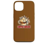 Coffee Rocks Singing Loudly Funny Pun Dad Blague Humour Coque pour iPhone 13