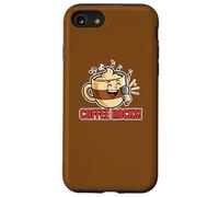 Coffee Rocks Singing Loudly Funny Pun Dad Blague Humour Coque pour iPhone SE (2020) / 7/8