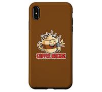 Coffee Rocks Singing Loudly Funny Pun Dad Blague Humour Coque pour iPhone XS Max