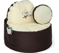 COFFEE sac sako pouffe marron-beige XXL 120x80