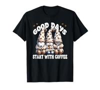 Coffee Sayings for Women Good Days Start with Coffee Gnomes T-Shirt