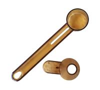 Coffee Scoop - Clear Large Capacity, 15ml Size with Long Handle, Compact Pliable Dipper, Leak-Proof Measuring Tool, Espresso Sugar Flour Cocoa Tea Leaves Milk Powder Home Office Kitchen Tool
