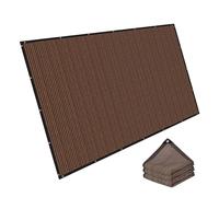 Coffee Shade Netting - Outdoor Patio Awning Cover, Block Breathable Mesh Tarp | Heavy Duty Sunshade Curtain with Grommets, Knitted Fabric Canopy for Garden Greenhouse Balcony Porch