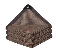 Coffee Shade Netting - Outdoor Patio Awning Cover, Block Breathable Mesh Tarp | Heavy Duty Sunshade Curtain with Grommets, Knitted Fabric Canopy for Garden Greenhouse Balcony Porch
