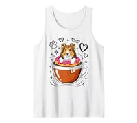 Coffee Shetland Sheepdog Donut Sheltie Débardeur