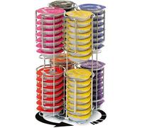 Coffee Shop - aximus CH0 8 - Porte Capsules Distributeur Présentoir Rotatif pour 64 capsules Tassimo Acier chromé