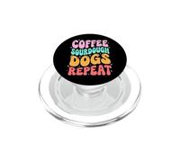 Coffee Sourdough Dogs Repeat Boulanger Amateur Chien PopSockets PopGrip pour MagSafe