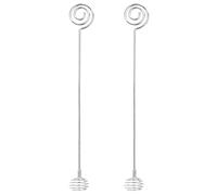 Coffee Stir Sticks DURABLE STURDY SPIRAL SWIZZLE STICKS FOR COCKTAILS Stainless Steel 2Pcs