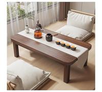 Coffee Table Bamboo Table for Bed Tray with Foldable Japanese Floor Low Table Laptop Tatami Table for Living Room, Dining Room, Tea (Color : Brown, Size : 120x50x35cm)