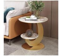 Coffee Table,Corner Table with Storage Shelf, Accent Tables Living Room, Bedroom Side Table, Bedroom Couch for Small Rooms End Table(B2,40cm/15.7in)