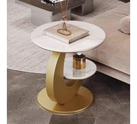 Coffee Table,Corner Table with Storage Shelf, Accent Tables Living Room, Bedroom Side Table, Bedroom Couch for Small Rooms End Table(B1,60cm/23.6in)