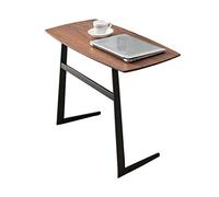 Coffee Table Iron Coffee Table Removable Solid Wood Coffee Table Nordic Simple Bedside Table Tea Table Small Desk Sofa End Table End Table (Color : Walnut Color)