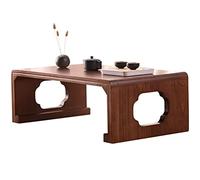 Coffee Table Retro Meditation Low Table Japanese Tatami Table Living Room Zen Tea Table Coffee Table Suitable for Bay Window (Color : A, Size : 70x45x30cm)