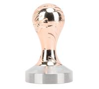 Coffee Tamper 58mm, Stainless Steel Coffee Press Tamper with Ergonomic Handle, Adjustable Coffee Machine Tamper for Home and Professional Espresso Baristas (Or Rose)