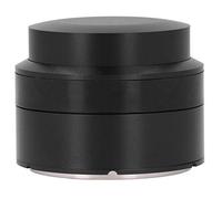 Coffee Tamper Coffee Distributor Coffee Leveler Tool Premium Stainless Steel Flat Base Adjustable Height Silicone Non Slip Grip for Home Office Use Black 58mm