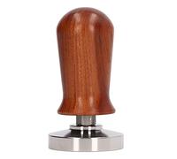 Coffee Tamper with Separate Design, Stainless Steel Base and Ergonomic Wood Handle, Portable Pressure Tamper Tool for Espresso Machine, Perfect for Home and Coffee Shop Use (58MM)