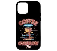 Coffee The Real Stack Overflow Fix Dev Meme Coque pour iPhone 12 mini