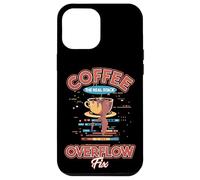 Coffee The Real Stack Overflow Fix Dev Meme Coque pour iPhone 12 Pro Max