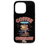 Coffee The Real Stack Overflow Fix Dev Meme Coque pour iPhone 13 Pro