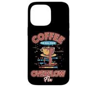 Coffee The Real Stack Overflow Fix Dev Meme Coque pour iPhone 14 Pro Max