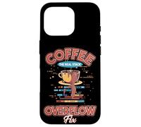 Coffee The Real Stack Overflow Fix Dev Meme Coque pour iPhone 16 Pro