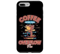 Coffee The Real Stack Overflow Fix Dev Meme Coque pour iPhone 7 Plus/8 Plus