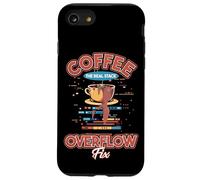 Coffee The Real Stack Overflow Fix Dev Meme Coque pour iPhone SE (2020) / 7 / 8