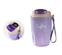 Coffee Vacuum Flask 12oz, Portable Insulated Coffee Travel Mug with Lid Handle, 316 Stainless Steel Thermal Water Bottle for Hot Cold Drinks Home Office Camping (#A)