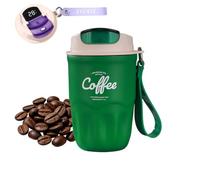 Coffee Vacuum Flask Portable Coffee Cup for Commute Office Users (Green)