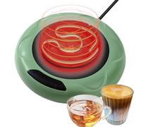 Coffee Warmer Desk, Electric Coffee Warmer, 4.57x4.57x0.98 inches, Constant Temperature, Auto Shut Waterproof Design, Mug Heating Pad for Tea, Milk, and Hot Chocolate (Multicolor)