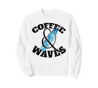 Coffee & Waves Cavaliers de la Vague Surfing Café Surf Sweatshirt