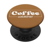 Coffee Weather Fall Coffee Books Tis The Season Coffee Lover PopSockets PopGrip Adhésif