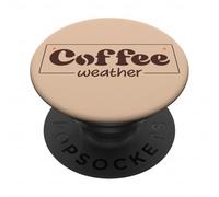 Coffee Weather Fall Coffee Tis The Season Books Coffee Lover PopSockets PopGrip Adhésif