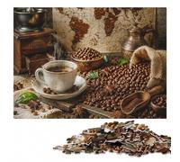 Coffee World Map Puzzle en Bois | Le repérage visuel et le tri - une activité facile à interrompre puis reprendre en intérieur.