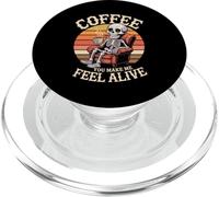 Coffee You Make Me Feel Alive Caffeine Lover Morning - PopSockets PopGrip pour MagSafe