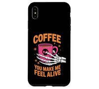 Coffee You Make Me Feel Alive Halloween Coque pour iPhone XS Max