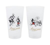 Coffet avec 2 verres en cristal Mickey Mouse Vintage Disney 490 ml