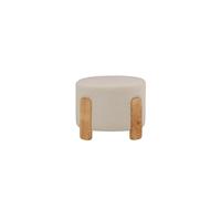 Coffey pouf ,repose-pieds Ø52,5cm marron.