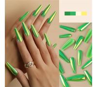 COFFIN FAUX Nails Full Cover Confauts Clous Longs Ballerinas Faux Nails Détachement Appuyez Sur Des Ongles Nails Artificiels Coffin Faux Nails Appuyez Sur Les Ongles Long Ballerin False