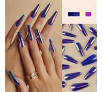 COFFIN FAUX Nails Full Cover Confauts Clous Longs Ballerinas Faux Nails Détachement Appuyez Sur Des Ongles Nails Artificiels Coffin Faux Nails Appuyez Sur Les Ongles Long Ballerin False