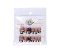 COFFIN PRESSE SUR LES NOURS GLOSSY FAUX Stick Sur 12 Taille 24pcs Français Conseils Pour Diys Art Decorations Stick On Fake Nail